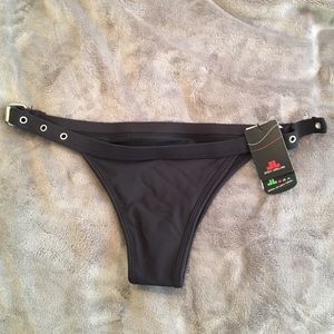 NWT FAE Swim Black Bikini Bottoms